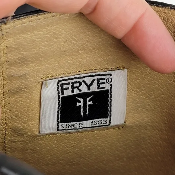 Frye Paige Studded Tall Riding Leather Boots Black 7.5