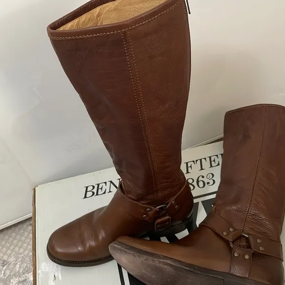 Frye Phillip Harness  Riding Boots Size 7M