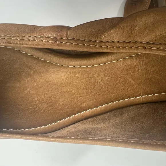 FRYE Regina Pointed Toe Smooth Tan Leather Ballet Flats Women's 9.5