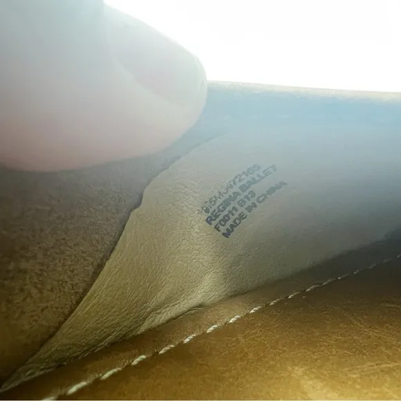 FRYE Regina Pointed Toe Smooth Tan Leather Ballet Flats Women's 9.5