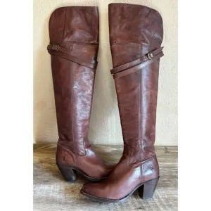 Frye Sarah Over-the-Knee Leather Boots