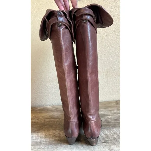 Frye Sarah Over-the-Knee Leather Boots