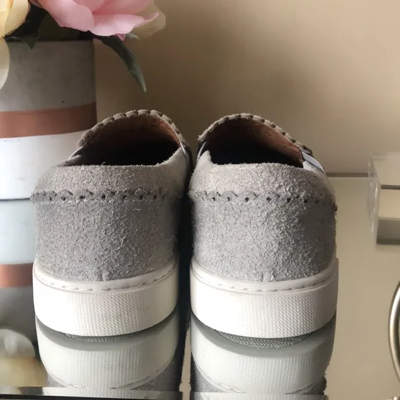 FRYE Suede Ivy Scallop Slip On Shoes Sneakers