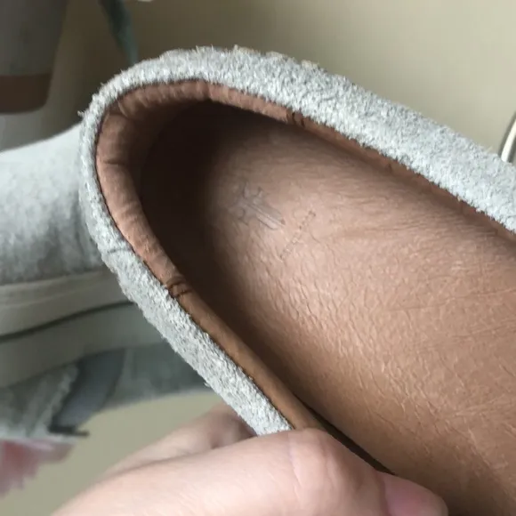 FRYE Suede Ivy Scallop Slip On Shoes Sneakers