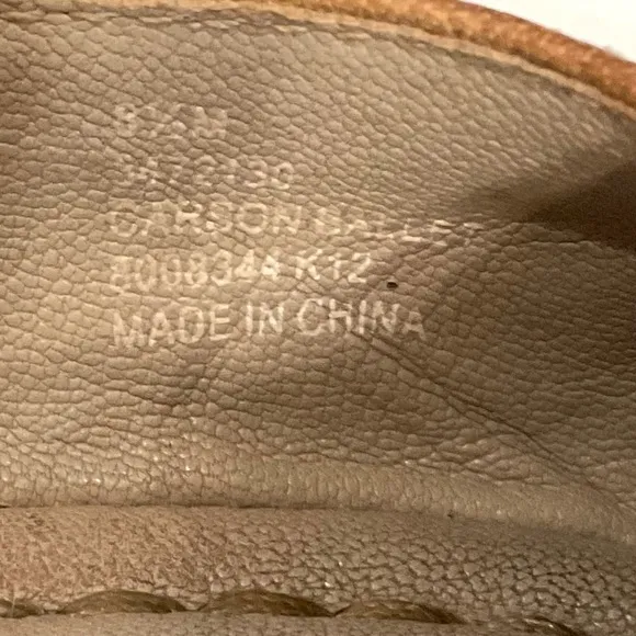 Frye Tan Leather ballet flats Sz 8.5 Carson Casual Neutral