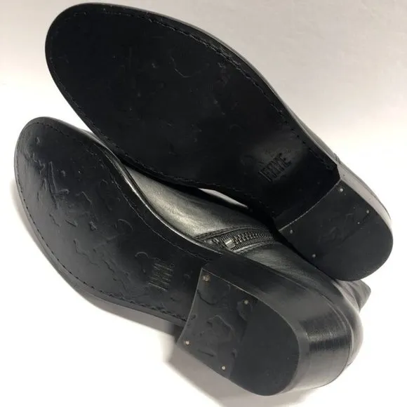 Frye Women’s Carson Belted Black Leather Boots, Size 8.5 M