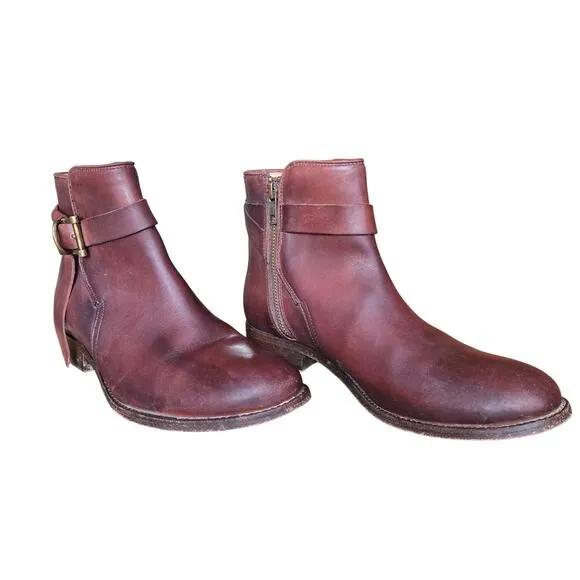 Frye Womens Redwood Leather Melissa Knotted Ankle Boots 8.5B Italian Western