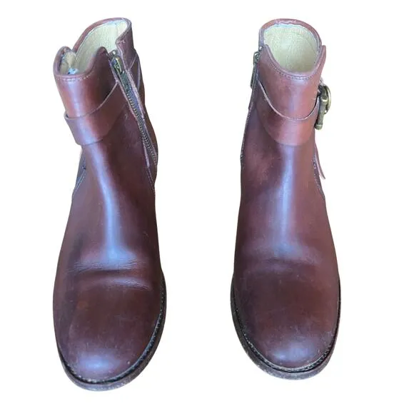 Frye Womens Redwood Leather Melissa Knotted Ankle Boots 8.5B Italian Western