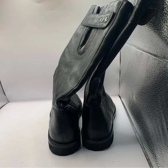 Gentle Souls black leather tall boots size 6M