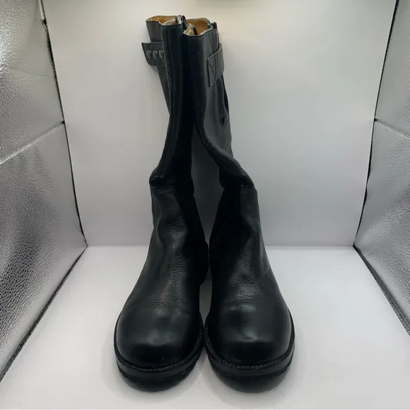 Gentle Souls black leather tall boots size 6M