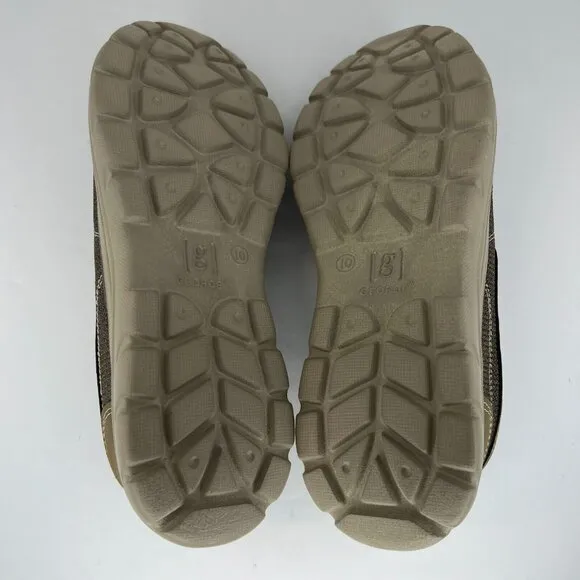 George Mens NGE20CA016 Brown Mentor Round Toe Low Top Size 10 Slip-On Shoes