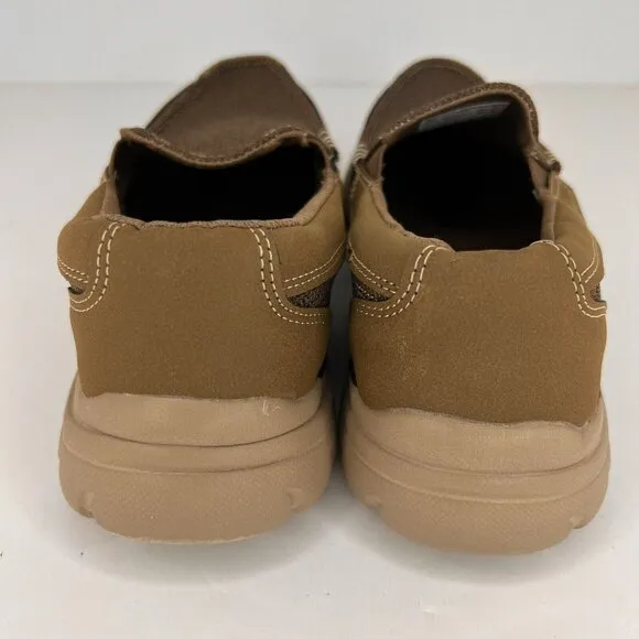 George Mens NGE20CA016 Brown Mentor Round Toe Low Top Size 10 Slip-On Shoes