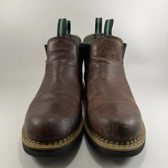 Georgia Boots High Romeo Waterproof Boots Mens Size 13 Brown Leather Hard Toe