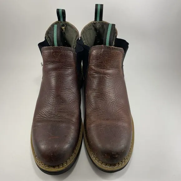 Georgia Boots High Romeo Waterproof Boots Mens Size 13 Brown Leather Hard Toe