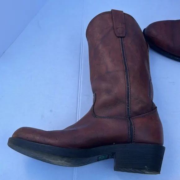 Georgia cowboys boots 9M farm &amp; ranch leather