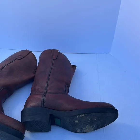 Georgia cowboys boots 9M farm &amp; ranch leather