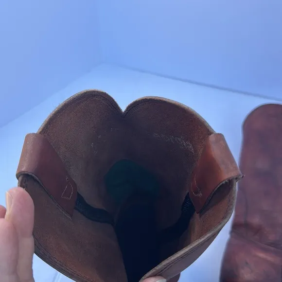 Georgia cowboys boots 9M farm &amp; ranch leather