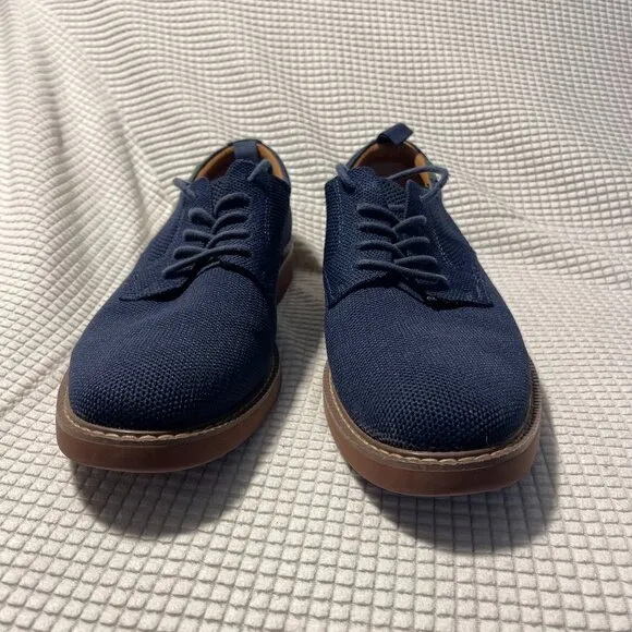 G.H. Bass Bucs Originals Pasadena Plain Toe Knit Derby In Navy 11 M BAX2B921