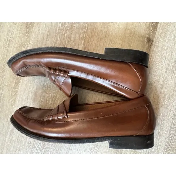 G.H. Bass Weejuns Men’s Larson Penny Loafers Whiskey Size 9.5D Y2K Dress Shoes