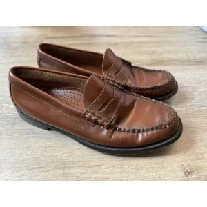 G.H. Bass Weejuns Men’s Larson Penny Loafers Whiskey Size 9.5D Y2K Dress Shoes