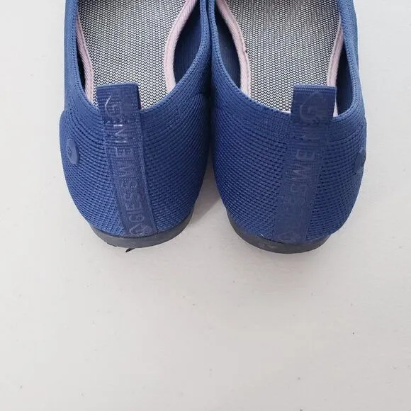 Giesswein Ballet Knit Flats Size EU 40 Dark Blue Washable Comfort