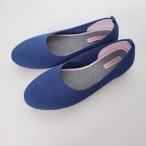 Giesswein Ballet Knit Flats Size EU 40 Dark Blue Washable Comfort