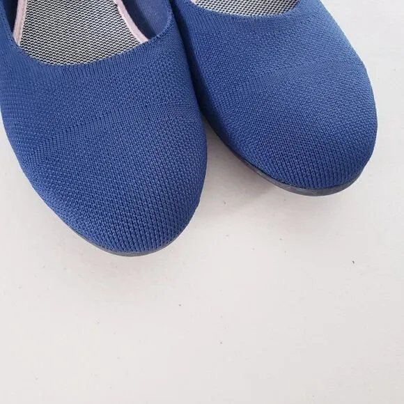 Giesswein Ballet Knit Flats Size EU 40 Dark Blue Washable Comfort