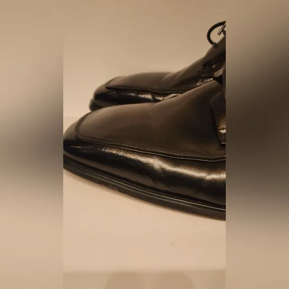 Giorgii Venturi Black Leather Men's Dress Shoes Size 12