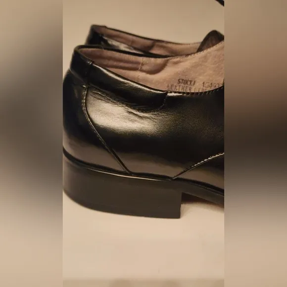 Giorgii Venturi Black Leather Men's Dress Shoes Size 12