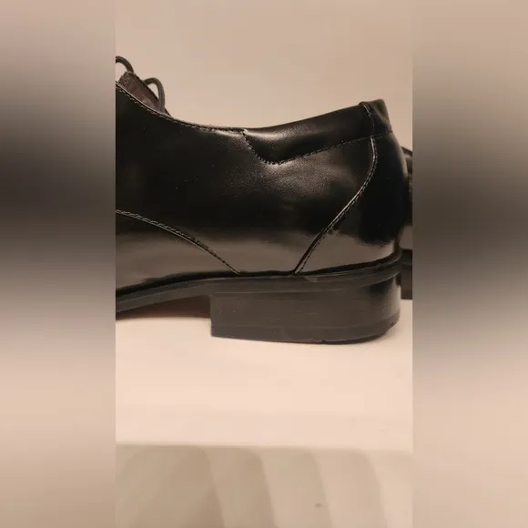 Giorgii Venturi Black Leather Men's Dress Shoes Size 12