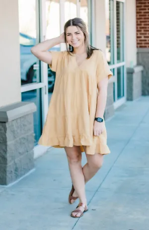 Go Back Home Dress in Straw