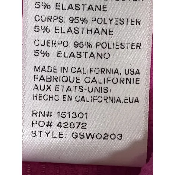 Good American Skirt Women 2X Pink Always Fit Mini Bold Holiday Concert Ribbed