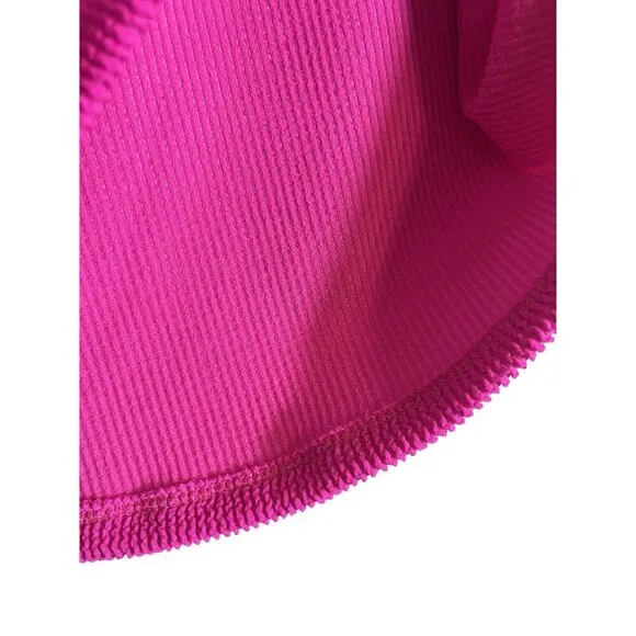 Good American Skirt Women 2X Pink Always Fit Mini Bold Holiday Concert Ribbed