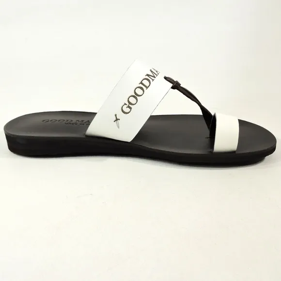 GOODMAN 🇮🇹 MENS BROWN LEATHER COMFORT SUMMER FLATS SANDALS