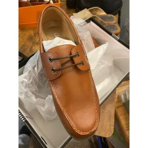 Goor Men's Oxford Leather Dress Shoes Brown Size 10