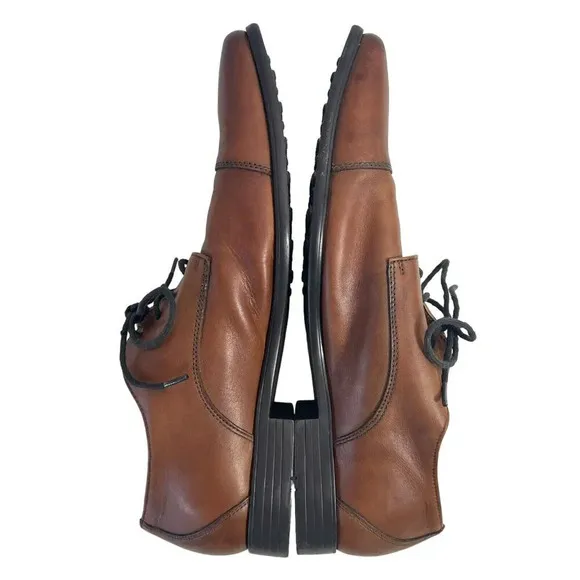 Gordon Rush Beck Mens 10.5 Shoes Brown Leather Derby Cap Toe 105285