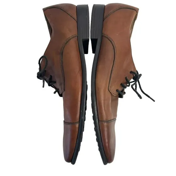 Gordon Rush Beck Mens 10.5 Shoes Brown Leather Derby Cap Toe 105285