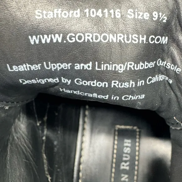 Gordon Rush Stafford Wingtip Gray Suede Leather Boots Size 9.5