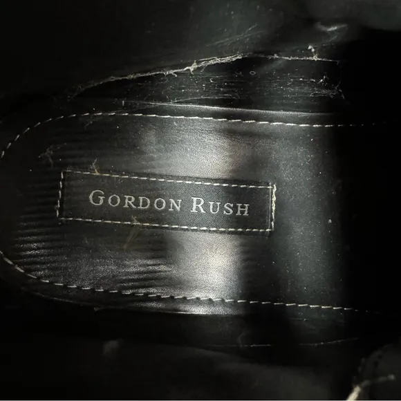Gordon Rush Stafford Wingtip Gray Suede Leather Boots Size 9.5