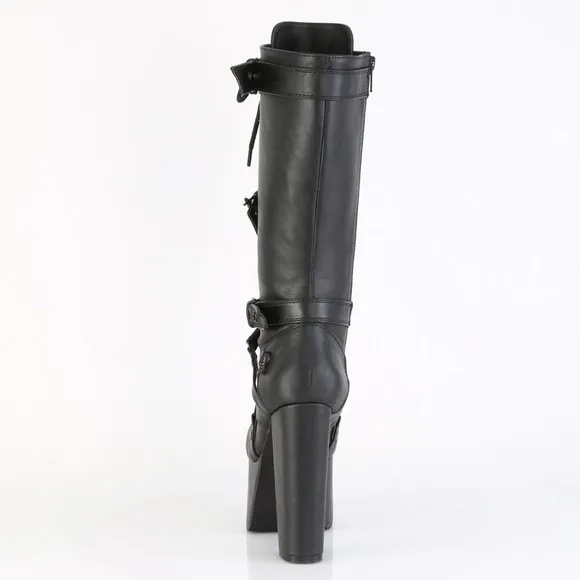 Gothic Platform High Heel Lace Up Knee High Boots