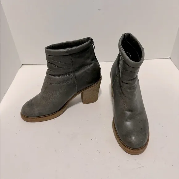 Green Leather Ankle Boots EU 39
