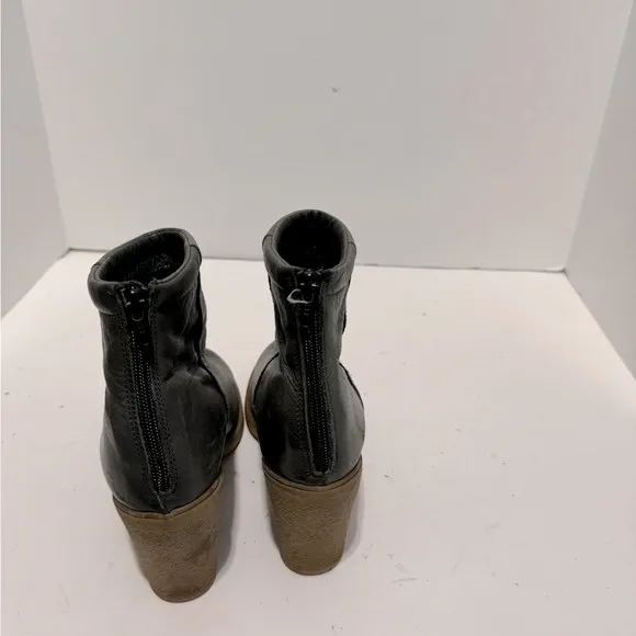 Green Leather Ankle Boots EU 39