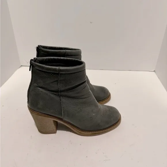 Green Leather Ankle Boots EU 39