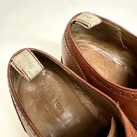 Grenson x Rag &amp; Bone Bedford Wingtip Derby UNWORN HEELS Made in UK 10 / US 11