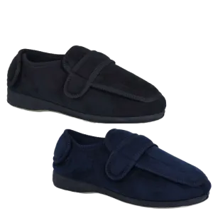 GROSBY Bi-Fold Mens Slippers Scuffs Shoes Indoor Outdoor Memory Foam Moccasins