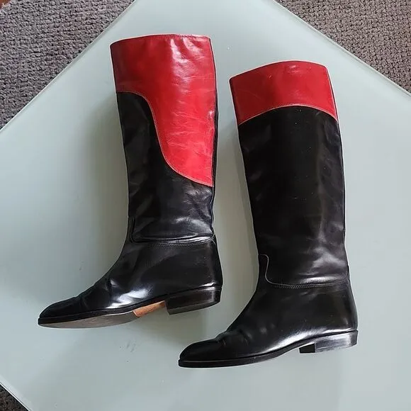 Gucci Leather Riding Boots