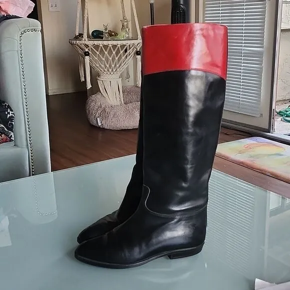 Gucci Leather Riding Boots