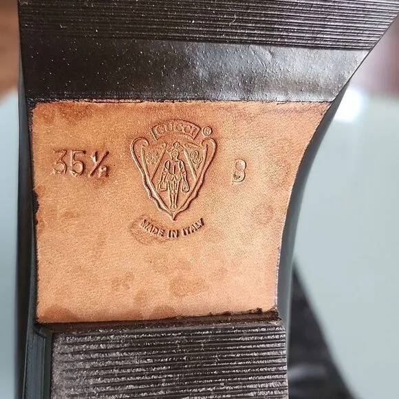 Gucci Leather Riding Boots