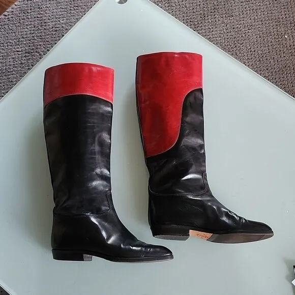 Gucci Leather Riding Boots