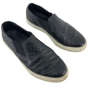 Gucci Microguccissima Black Leather Slip-On Sneakers Shoes Men’s 13 Preowned